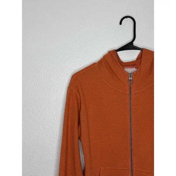 Lululemon All Yours Hoodie Sweater Womens 4 Orange Bubble Dot Pullover Stretch - Picture 3 of 16